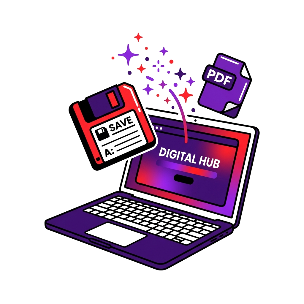 Digital products illustration
